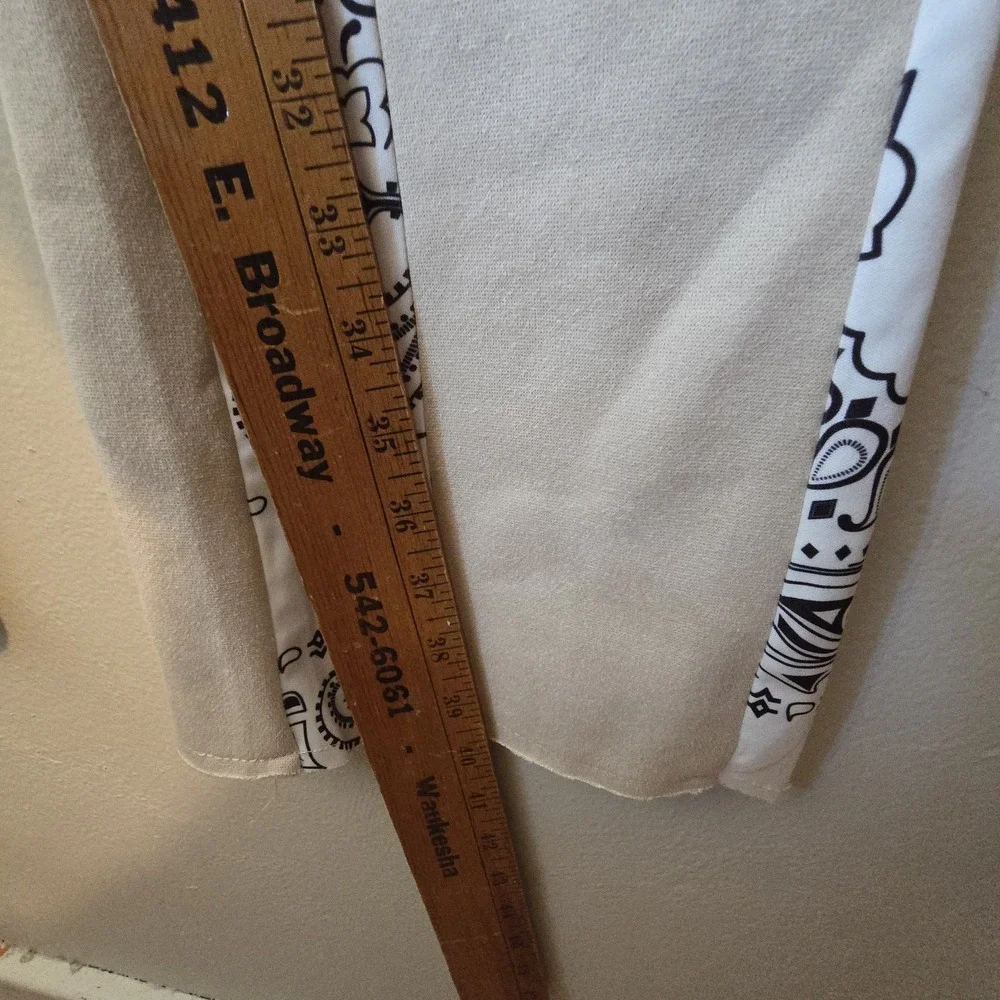 Rockstar Original Everest Sweatpants Mens XL Beige Floral Inset 32